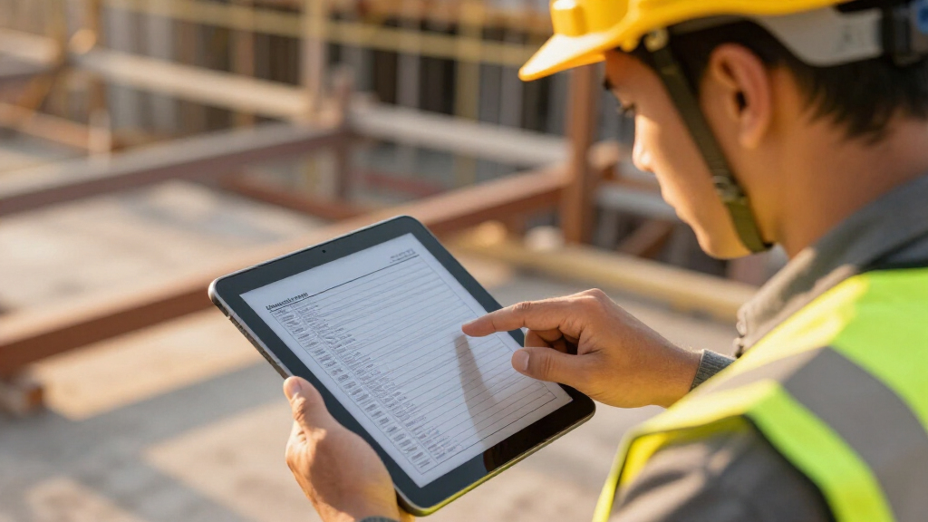 Checkliste für die Vorleistungskontrolle vor Beginn der Arbeiten
